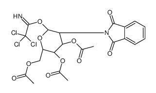 3,4,6-三-O-乙酰基-2-脱氧-2-苯二甲酰亚氨基-β-D-半乳糖吡喃糖苷2,2,2-三氯亚氨逐乙酸酯图片