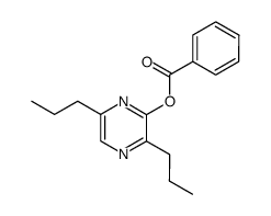 3,6-dipropylpyrazin-2-yl benzoate Structure