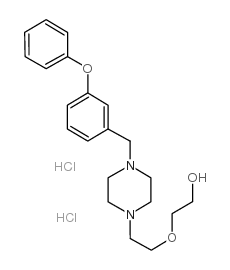 2-[2-[4-[(3-苯氧基苯基)甲基]-1-哌嗪基]乙氧基]乙醇结构式