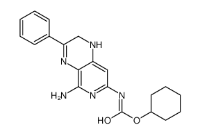 cyclohexyl N-(5-amino-3-phenyl-1,2-dihydropyrido[3,4-b]pyrazin-7-yl)carbamate Structure