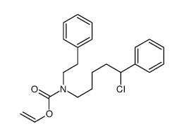 ethenyl N-(5-chloro-5-phenylpentyl)-N-(2-phenylethyl)carbamate结构式