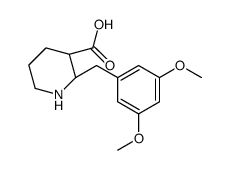 (2S,3R)-2-[(3,5-dimethoxyphenyl)methyl]piperidine-3-carboxylic acid Structure