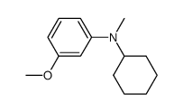 N-methyl-N-cyclohexyl-3-anisidine结构式