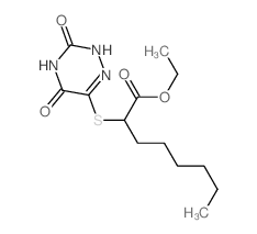 ethyl 2-[(3,5-dioxo-2H-1,2,4-triazin-6-yl)sulfanyl]octanoate Structure