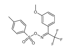 2,2,2-trifluoro-1-(3-methoxyphenyl)-N-{[(4-methylphenyl)sulfonyl]oxy}ethanimine Structure