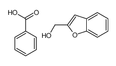 1-benzofuran-2-ylmethanol,benzoic acid Structure