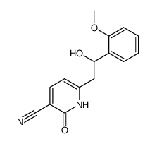 6-[2-Hydroxy-2-(2-methoxy-phenyl)-ethyl]-2-oxo-1,2-dihydro-pyridine-3-carbonitrile Structure