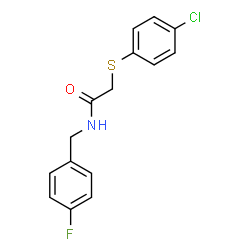 2-[(4-CHLOROPHENYL)SULFANYL]-N-(4-FLUOROBENZYL)ACETAMIDE picture