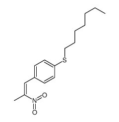 1-heptylsulfanyl-4-(2-nitroprop-1-enyl)benzene Structure