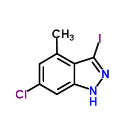 6-Chloro-3-iodo-4-methyl-1H-indazole Structure