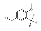 6-METHOXY-5-(TRIFLUOROMETHYL)-3-PYRIDINEMETHANOL结构式