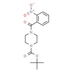 TERT-BUTYL 4-(2-NITROBENZOYL)TETRAHYDRO-1(2H)-PYRAZINECARBOXYLATE structure