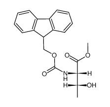 Fmoc-protected threonine methyl ester结构式