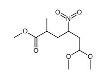 methyl 6,6-dimethoxy-2-methyl-4-nitrohexanoate结构式