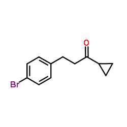 3-(4-Bromophenyl)-1-cyclopropyl-1-propanone structure