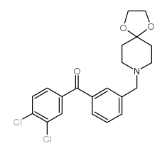 3,4-DICHLORO-3'-[8-(1,4-DIOXA-8-AZASPIRO[4.5]DECYL)METHYL]BENZOPHENONE Structure