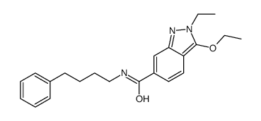 3-ethoxy-2-ethyl-N-(4-phenylbutyl)indazole-6-carboxamide Structure