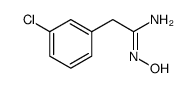 2-(3-Chlorophenyl)-N-hydroxyacetimidamide structure