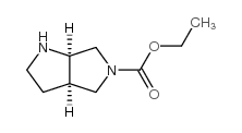 (3aR,6aR)-5-乙氧羰基六氢吡咯并[3,4-b]吡咯结构式