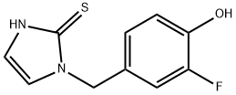 1-[(3-Fluoro-4-hydroxyphenyl)methyl]-1,3-dihydro-2H-imidazole-2-thione structure