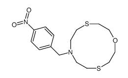 7-[(4-nitrophenyl)methyl]-1-oxa-4,10-dithia-7-azacyclododecane Structure