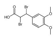 3-(3',4'-dimethoxyphenyl)-2,3-dibromopropanoic acid结构式