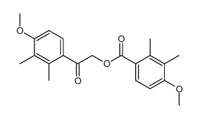 O-(2,3-dimethyl-4-methoxybenzoyl)-ω-hydroxy-2,3-dimethyl-4-methoxyacetophenone Structure