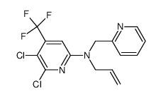 N-ALLYL-N-(2-PYRIDYLMETHYL)-5,6-DICHLORO-4-(TRIFLUOROMETHYL)-2-PYRIDYLAMINE结构式