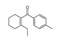 (2-ethylcyclohex-1-enyl)(p-tolyl)methanone结构式