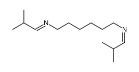 2-methyl-N-[6-(2-methylpropylideneamino)hexyl]propan-1-imine结构式