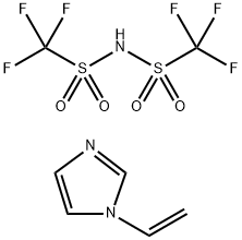 1-乙烯基咪唑双(三氟甲磺酰)亚胺结构式