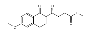 methyl 4-(6-methoxy-1-oxo-1,2,3,4-tetrahydronaphthalen-2-yl)-4-oxobutanoate Structure