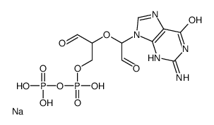 GUANOSINE 5'-DIPHOSPHATE, PERIODATE OXIDIZED SODIUM SALT结构式