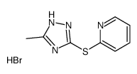 2-[(5-methyl-1H-1,2,4-triazol-3-yl)sulfanyl]pyridine,hydrobromide结构式