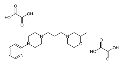 2,6-dimethyl-4-[3-(4-pyridin-2-ylpiperazin-1-yl)propyl]morpholine,oxalic acid Structure