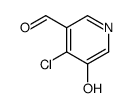 4-chloro-5-hydroxypyridine-3-carbaldehyde Structure