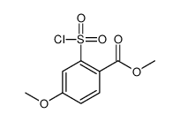 2-(CHLOROSULFONYL)-4-METHOXYBENZOIC ACID METHYL ESTER结构式