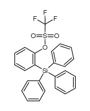 2-(triphenylsilyl)phenyl trifluoromethanesulfonate结构式