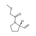 (S)-2-ethenyl-1-<(methylthio)acetyl>pyrrolidine Structure