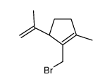 (3S)-2-(bromomethyl)-1-methyl-3-prop-1-en-2-ylcyclopentene Structure