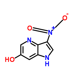 6-Hydroxy-3-nitro-4-azaindole structure