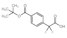 2-(4-(TERT-BUTOXYCARBONYL)PHENYL)-2,2-DIFLUOROACETIC ACID Structure