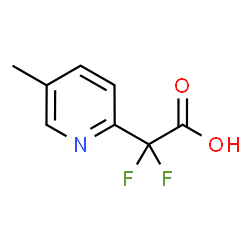 2,2-二氟-2-(5-甲基吡啶-2-基)乙酸结构式