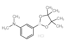 N,N-Dimethyl-3-(4,4,5,5-tetramethyl-1,3,2-dioxaborolan-2-yl)aniline hydrochloride结构式