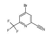 2-氰基-4-溴-6-三氟甲基吡啶结构式