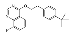 4-[2-(4-tert-butylphenyl)ethoxy]-8-fluoroquinazoline结构式