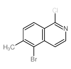 5-Bromo-1-chloro-6-methylisoquinoline structure