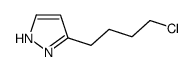 3-(4-CHLOROBUTYL)-1H-PYRAZOLE结构式