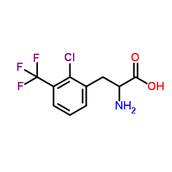 2-CHLORO-3-(TRIFLUOROMETHYL)-DL-PHENYLALANINE Structure