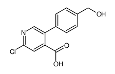 2-chloro-5-[4-(hydroxymethyl)phenyl]pyridine-4-carboxylic acid Structure